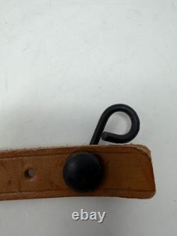 Vintage Czechoslovak Army Leather Y-Straps Lot of 3 German WWII Style Surplus