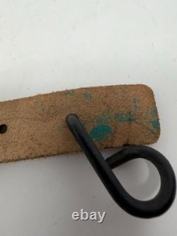 Vintage Czechoslovak Army Leather Y-Straps Lot of 3 German WWII Style Surplus