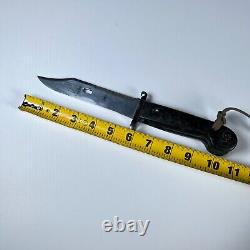 Vintage East German WwII Knife Bayonet W Scabbard Black War Army Ww2