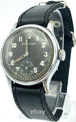 Vintage GLYCINE DH WW2 Swiss Watch Retro Men Military German Army 1940s SERVICED