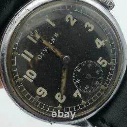 Vintage GLYCINE DH WW2 Swiss Watch Retro Men Military German Army 1940s SERVICED