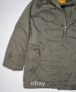 Vintage German Army Olive Drab Lined B. W Parka Jacket 42