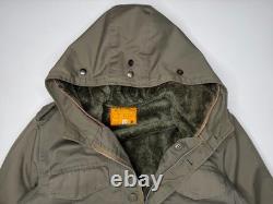 Vintage German Army Olive Drab Lined B. W Parka Jacket 42