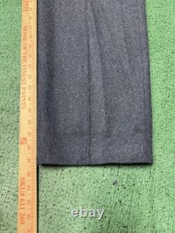 Vintage German Army WW2 M43 Wool Trousers Men's Size 34x29 Grey Reenactment