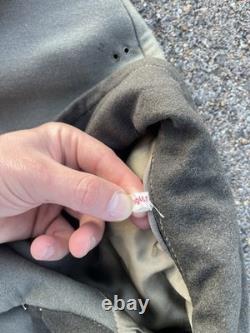 Vintage Military Wool Overcoat German Army Jacket 1960s