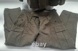 Vintage Post WWII German Army Wool Coat & Waterproof Pants G. O. Bucking-Alsfeld