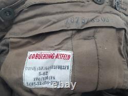 Vintage Post WWII German Army Wool Coat & Waterproof Pants G. O. Bucking-Alsfeld