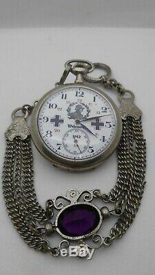 Vintage Rare Military WWII 1942 German Army Pocket Watch