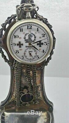 Vintage Rare Military WWII 1942 German Army Pocket Watch