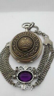 Vintage Rare Military WWII 1942 German Army Pocket Watch