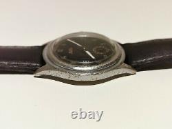 Vintage Rare Ww2 German Army Military 34mm Men's Swiss Watch Buren Grand Prix