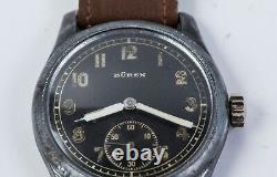 Vintage Swiss Watch BUREN German Army Military WW2 Büren