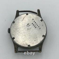 Vintage Swiss Watch Helvetia DH Mechanical Black WW2 Military German Army Repair
