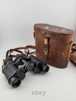 Vintage WW2 GERMAN Hensoldt Wetzlar 8x24 Small Field Binoculars W Original Case