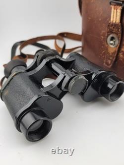 Vintage WW2 GERMAN Hensoldt Wetzlar 8x24 Small Field Binoculars W Original Case