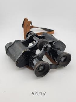 Vintage WW2 GERMAN Hensoldt Wetzlar 8x24 Small Field Binoculars W Original Case