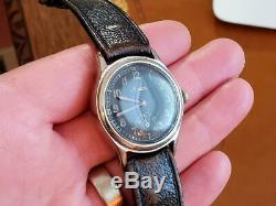 Vintage WW2 German Army-issue DH Minerva Gents Watch in Full Working Order