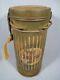 Vintage Ww2 German Medics Gas Mask Tin Container Canister