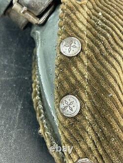 Vintage WWI German Army Canteen With Corduroy Cover RARE FIND