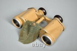 Vintage WWII German 6x30 Dienstglas Binoculars DDX Voigtlander Tan