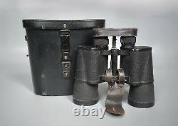 Vintage WWII German 7x50 Dienstglas BMK Srb & Stys Complete Set + Accessories