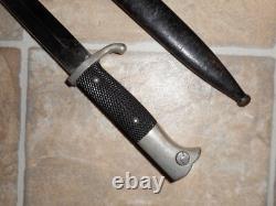 Vintage WWII German Army 98k Mauser dress bayonet with scabbard