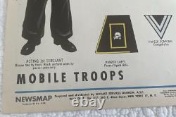 Vintage WWII NEWSMAP Map Wall Poster GERMAN ARMY UNIFORMS January 24 1944 #40F