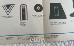 Vintage WWII NEWSMAP Map Wall Poster GERMAN ARMY UNIFORMS January 24 1944 #40F