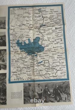 Vintage WWII NEWSMAP Map Wall Poster GERMAN ARMY UNIFORMS January 24 1944 #40F
