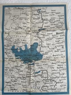 Vintage WWII NEWSMAP Map Wall Poster GERMAN ARMY UNIFORMS January 24 1944 #40F