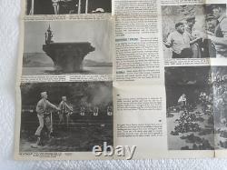 Vintage WWII NEWSMAP Map Wall Poster GERMAN ARMY UNIFORMS January 24 1944 #40F