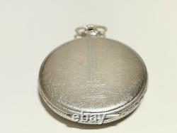 Vintage Ww2 German Army Military Men's Open Face Pocket Watch Stowa/black Dial