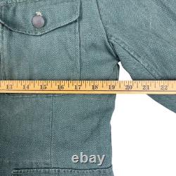 Vtg 1940s WW2 German Army Drillich HBT Tunic Jacket Mens Small Green Militaria Vtg 1940s WW2 German Army Drillich HBT Tunic Jacket Mens Small Green Militaria