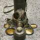 Vtg Army Wwii German Gm54 Gas Mask Canister Filter Lenses Auer Bundeswehr Green