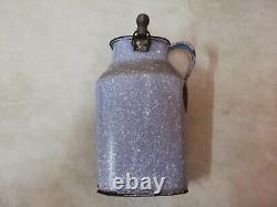 Vtg Old Rare Wwi Ww1 Imperial German Army Field Enamel Milk Canteen Flask Cup