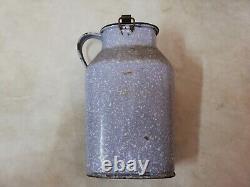 Vtg Old Rare Wwi Ww1 Imperial German Army Field Enamel Milk Canteen Flask Cup