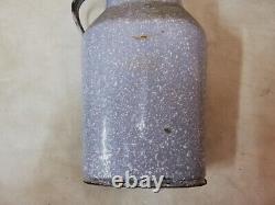 Vtg Old Rare Wwi Ww1 Imperial German Army Field Enamel Milk Canteen Flask Cup