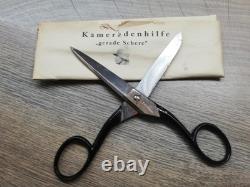 Vtg Rare Wwii Ww2 German Wehrmacht Army Soldier Straight Scissors Solingen