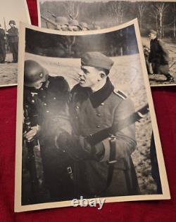 WEHRMACHT LEADERS Photo lot ARMY TRAINING STEEL HELMET TROOPS WWII WWII German