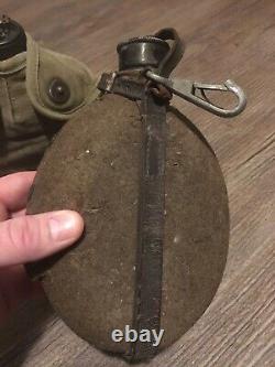 WW 2 Original Pair Of Canteens, German And American Soldier, Army, Military Gear