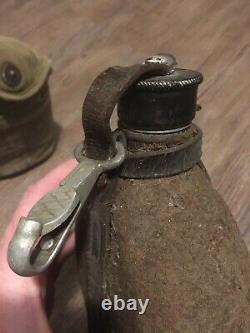 WW 2 Original Pair Of Canteens, German And American Soldier, Army, Military Gear