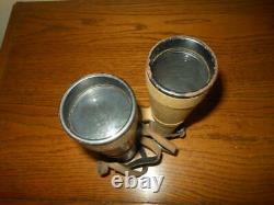 WW II German Army 10x50 Hensoldt BMJ PANZER ROOF PRISM BINOCULARS & CASE RARE