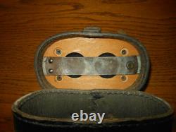 WW II German Army 10x50 Hensoldt BMJ PANZER ROOF PRISM BINOCULARS & CASE RARE