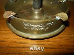 WW II German Army 122. Infanterie-Division PRESENTATION ASH TRAY COMMANDER