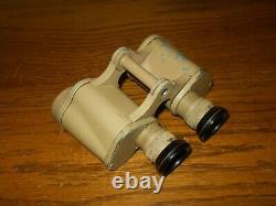 WW II German Army Air Force DAK 6x30 ddx TAN BINOCULARS & CASE VERY NICE