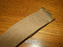 WW II German Army Air Force EM/NCO TROPICAL AFRICA CANVAS BELT EARLY