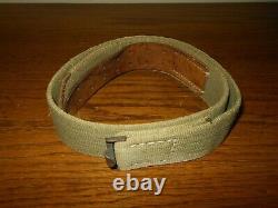 WW II German Army Air Force EM/NCO TROPICAL AFRICA CANVAS BELT SUPERB