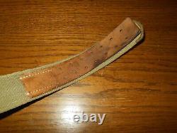 WW II German Army Air Force EM/NCO TROPICAL AFRICA CANVAS BELT SUPERB