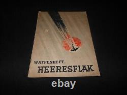 WW II German Army Air Force FLAK ARTILLERY HANDBOOK UNIT MARKED RARE