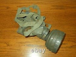 WW II German Army Air Force M30 GAS MASK & CANISTER NAMED NICE